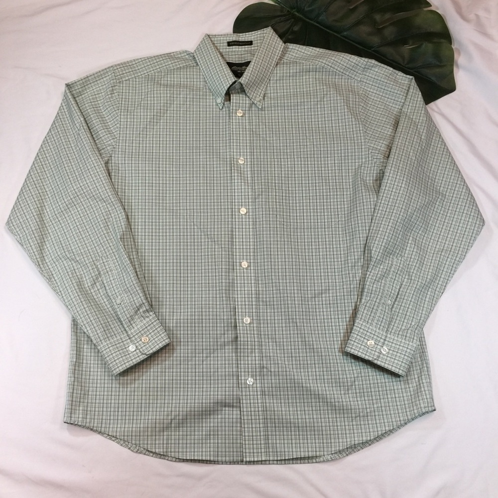 EDDIE BAUER | wrinkle-resistant button down shirt men’s sz L